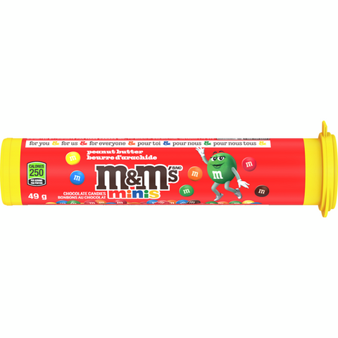 M&M's Minis Milk Chocolate Peanut Butter Candies Tube