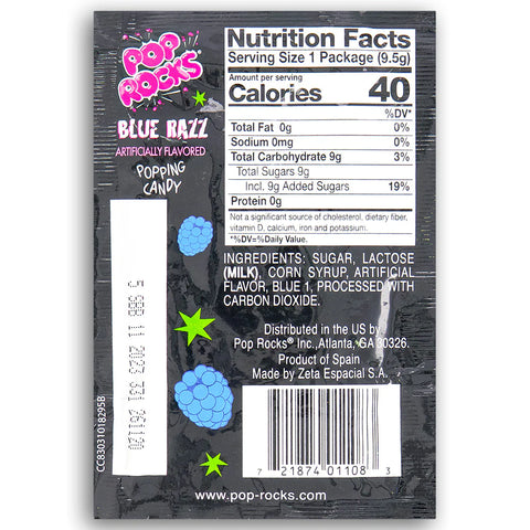 Pop Rocks Blue Razz Popping Candy