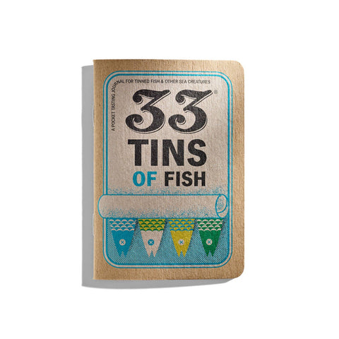 33 Tins of Fish Tasting Notebook