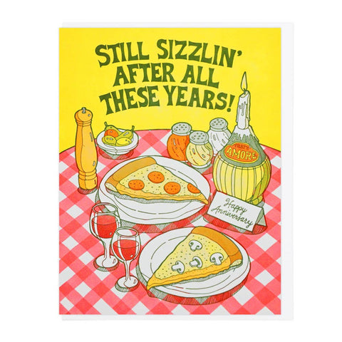 Still Sizzlin' Pizza Card