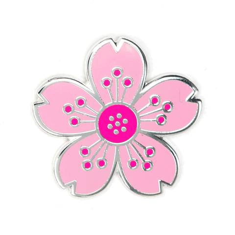 Cherry Blossom Enamel Pin