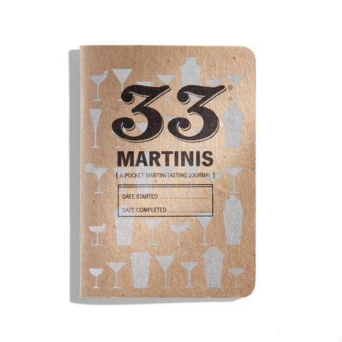 33 Martinis Tasting Notebook