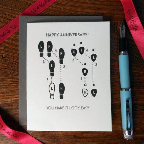 Anniversary Dance Card