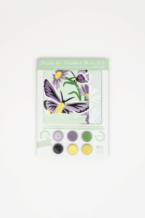 Lavender Butterflies Paint-by-Number Kit