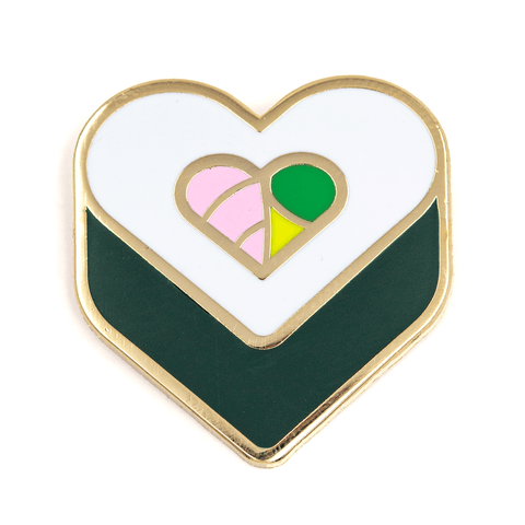 Sushi Heart Enamel Pin