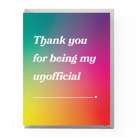 Fill In The Blank Thank You Card