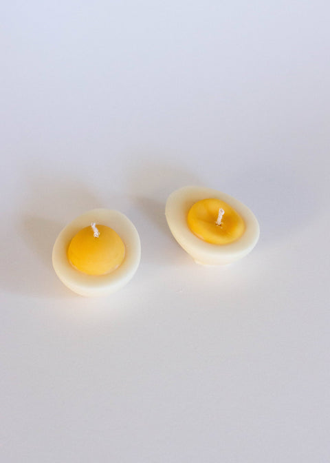 Soft Boiled Eggs Decorative Candle