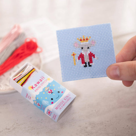 Mouse King Cross Stitch Kit In A Matchbox