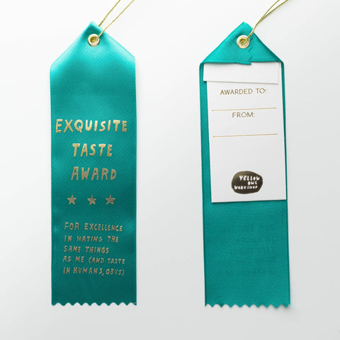 Exquisite Taste Award Award Ribbon