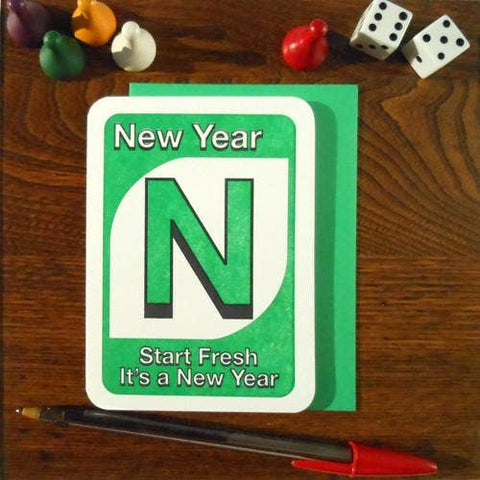 New Year Uno Card