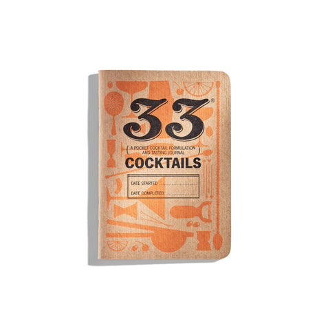 33 Cocktails Tasting Notebook